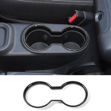 For 2010-2018 Jeep Wrangler JK JKU Front Water Cup Holder Trim Cover ABS Interior Decor RT-TCZ
