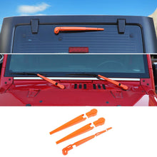 For 2007-2017 Jeep Wrangler JK Front & Rear Window Windshield Wiper Decor Cover Trim RT-TCZ