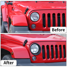For 2007-2017 Jeep Wrangler JK JKU Headlight Cover Trim Bezels RT-TCZ