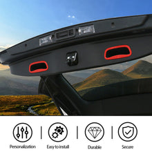 For 2014-2018 Jeep Cherokee 2x Rear Trunk Bezel Handle Grab Cover Trim Ring RT-TCZ