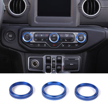 For 2018+ Jeep Wrangler JL JLU & Gladiator JT Air Conditioner Switch Knob Cover Trim Style A RT-TCZ