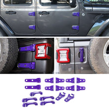 For 2018+ Jeep Wrangler JL 17x Door Handle/Hood Hinge/Spare Tire Bracket Trim Cover RT-TCZ