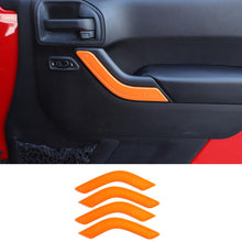 For 2011-2017 Jeep Wrangler JKU 4Doors Interior Door Handle Cover Trim RT-TCZ