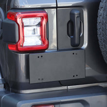 For 2018+ Jeep Wrangler JL Black Tailgate Door Grab Handle License Plate Holder Bracket RT-TCZ
