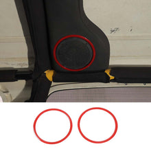 For 1997-2006 Jeep Wrangler TJ Interior Roof Speaker Horn Ring Cover Trim ABS RT-TCZ