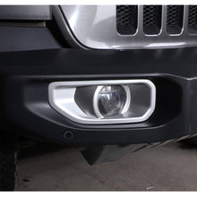 For 2018-2022 Jeep Wrangler JL Front Fog Lamp Light Trim Cover Decor Blackened(not fit for 2022 JL Sahara unlimited 4xe) RT-TCZ