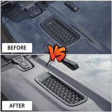 For 2018+ Jeep Wrangler JL JLU Hood Engine Bonnet Air Vent Outlet Cover Trim RT-TCZ