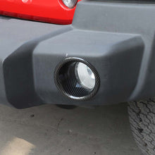 For 2007-2017 Jeep Wrangler JK JKU Front Bumper Fog Light Lamp Cover Trim Frame 2PCS RT-TCZ