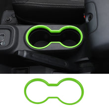 For 2010-2018 Jeep Wrangler JK JKU Front Water Cup Holder Trim Cover ABS Interior Decor RT-TCZ