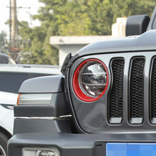 For 2018-2023 Jeep Wrangler JL JLU & Gladiator JT Headlight Cover Trim Bezels Ring Premium Edition RT-TCZ