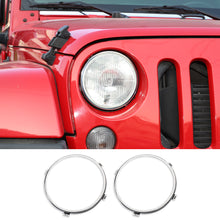 For 2007-2017 Jeep Wrangler JK 7'' Headlight Mounting Bracket Ring Trim Bezel RT-TCZ