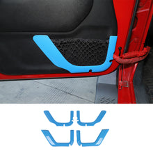For 2011-2017 Jeep Wrangler JK 4DR Car Inner Door Net Bag Frame Trim ABS RT-TCZ