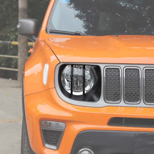 For 2019-2020 Jeep Renegade Exterior Head Light Lamp Decoration Cover Black ABS RT-TCZ