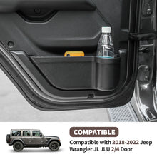 For Jeep Wrangler JL 2018+ 4Door Front & Rear Door Pocket Storage Box Organizer RT-TCZ