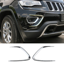 For 2014-2016 Jeep Grand Cherokee Exterior Front Fog Light Strip Decor Trim Chrome RT-TCZ