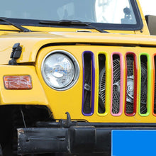 For 1997-2006 Jeep Wrangler TJ Front Grille Inserts Honeycomb Mesh Kit 7pcs/set RT-TCZ