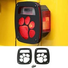 For 1997-2006 Jeep Wrangler TJ Rear Tail Light Guard Taillight Cover Paw Black RT-TCZ