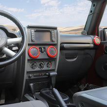 For 2007-2010 Jeep Wrangler JK JKU 4pcs AC Air Conditioning Vent Cover Trim Decoration Ring RT-TCZ