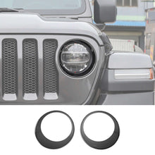 For 2018-2023 Jeep Wrangler JL & Gladiator JT Front Headlight Lamp Cover Trim Ring RT-TCZ