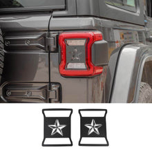 For 2018+ Jeep Wrangler JL JLU Rear Taillights Lamp Guard Cover Trim Black 2Pcs RT-TCZ