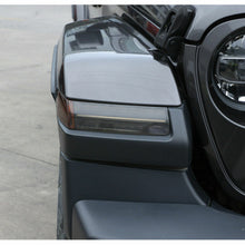 For 2018+ Jeep Wrangler JL Front Eyebrow Light Lamp Cover Trim Smoked Black RT-TCZ