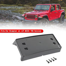 For 2018+ Jeep Wrangler JL & Gladiator JT Front License Plate Mounting Bracket Holder