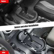 For 2007-2010 Jeep Wrangler JK Gear Shift Trim & Front Water Cup Holder Cover Chrome RT-TCZ