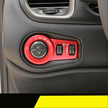 For Jeep Renegade 2016+ & Cherokee 2014+ 1x Headlight Switch Cover Trim Frame RT-TCZ