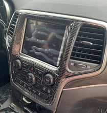 For 2014-2020 Jeep Grand Cherokee Central Control Navigation Trim Carbon Fiber RT-TCZ