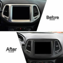 For 2017+ Jeep Compass 8.4" Dashboard GPS Navigation Panel Cover Trim Matte Black RT-TCZ