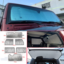 For 2007-2017 Jeep Wrangler JK 2-Door Window Sunshade Visors Full Set UV Block Cover×6 RT-TCZ
