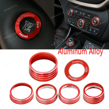 For 2014-2020 Jeep Cherokee AC Radio Air Conditioner 4WD Switch Knob Trim Cover RT-TCZ