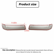 For 2018+ Jeep Wrangler JL Front Eyebrow Light Lamp Cover Trim Smoked Black RT-TCZ