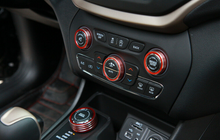 For 2014-2020 Jeep Cherokee AC Radio Air Conditioner 4WD Switch Knob Trim Cover RT-TCZ