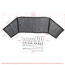 For 2018+ Jeep Wrangler JL 4-Door Trunk Sunshade Mesh Insulation Net Cover Anti-UV RT-TCZ