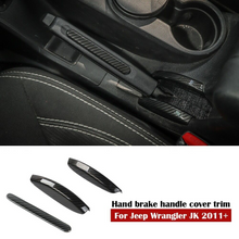 For 2011+ Jeep Wrangler JK JKU Interior Hand Brake Handle Cover Trim RT-TCZ