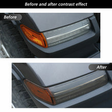 For 2018+ Jeep Wrangler JL Front Eyebrow Light Lamp Cover Trim Smoked Black RT-TCZ