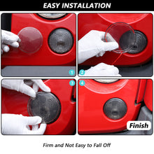 For 2007-2017 Jeep Wrangler JK Front Turn Signal Light Cover Trim Decor Smoked Black RT-TCZ