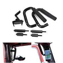For 2007-2017 Jeep Wrangler JK 3 x Front Top Grab Handles Solid Grip With Phone Holder RT-TCZ