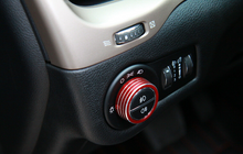 For 2014-2020 Jeep Cherokee AC Radio Air Conditioner 4WD Switch Knob Trim Cover RT-TCZ