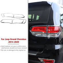 For 2014-2020 Jeep Grand Cherokee 4x Rear Tail Light Lamp Cover Trim Frame RT-TCZ