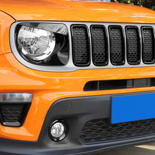 For 2019+ Jeep Renegade Front Grill Inserts & Headlight Bezels Cover Trim (Black) RT-TCZ