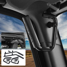 For 2007-2017 Jeep Wrangler JK JKU 4 Door Aluminum Front & Rear Top Grab Handles Solid Bars RT-TCZ