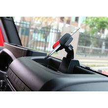 For 2012-2017 Jeep Wrangler JK JKU Multi-Mount Dash Phone Holder & Storage Box Black