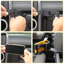 For 2007-2010 Jeep Wrangler JK JKU Multi-Function Phone Mount Drink Cup Holder Bracket RT-TCZ
