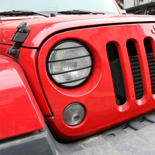 For 2007-2017 Jeep Wrangler JK JKU Front Headlight Cover Trim Bezel Protector Black RT-TCZ