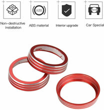 For 2014+ Jeep Grand Cherokee Interior Air Conditioner Trim Cover Audio Switch Knob RT-TCZ