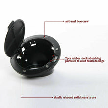 For 2007-2018 Jeep Wrangler JK JKU Door Gas Tank Cap Cover Fuel Filler Door Trim Black RT-TCZ