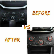 For 2014+ Jeep Grand Cherokee Interior Air Conditioner Trim Cover Audio Switch Knob RT-TCZ