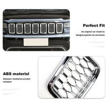 For 2017-2020 Jeep Grand Cherokee Front Grille Insert Mesh Ring Trim Chrome 7pcs/set RT-TCZ